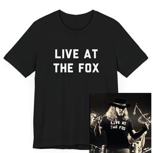 Live At The Fox As worn by Ronnie Van Zant, Classic Rock, 70s, Rock music, 70s Rock, USA, Frontman Concert T-Shirt, Southern Rock Apparel