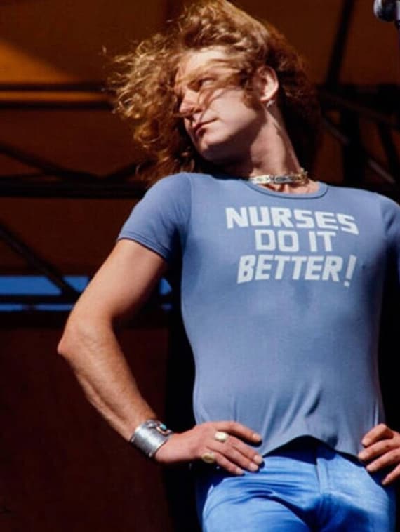 Nurses Do It Better Classic Rock T-shirt as Worn by Robert - Etsy Nurses Do It Better Classic Rock T-shirt as Worn by Robert - Etsy