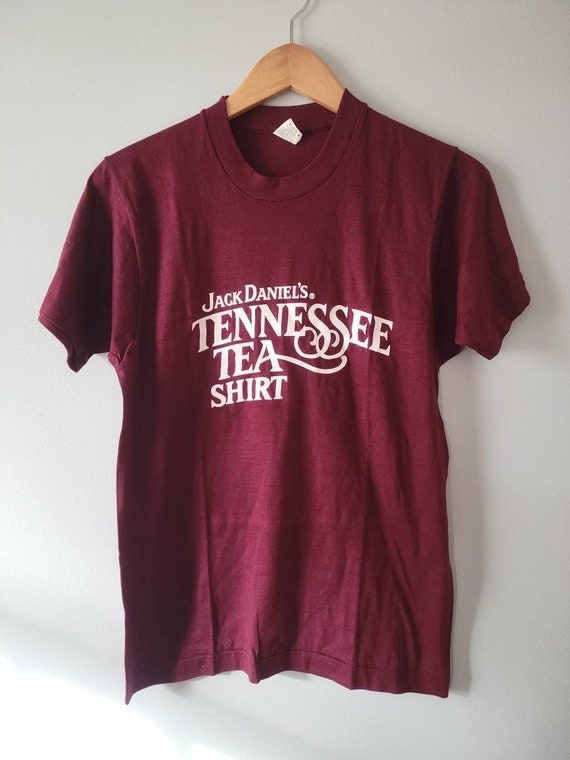Jack Daniel's Tennessee Tea Shirt, True Vintage, 90s, Maroon