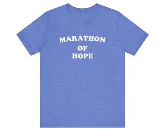 Marathon of Hope T-shirt, Runner, Running, Canada, 80s, Track and