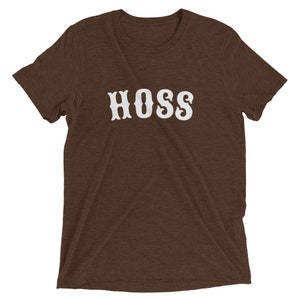 Hoss T-Shirt, Outlaw Country Nickname Gift, Country Music Gift, Outlaw Country, Throwback, 70’s, Cowboy Nickname, Funny Novelty T-Shirt Gift