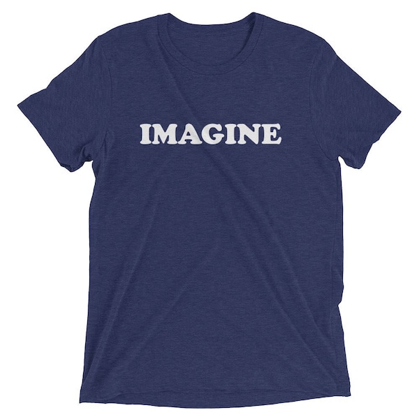 Gildan "Imagine" John Lennon & The Beatles Graphic T-Shirt - Black, Men's Regular Fit, Cotton