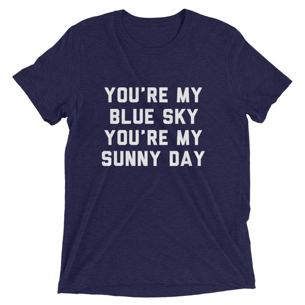 Blue Sky T-Shirt, Classic Rock, Retro, 70’s, Southern Rock, Allman Brothers, Georgia, 70s Radio, Guitar, Nice Day, You’re my blue sky, sunny