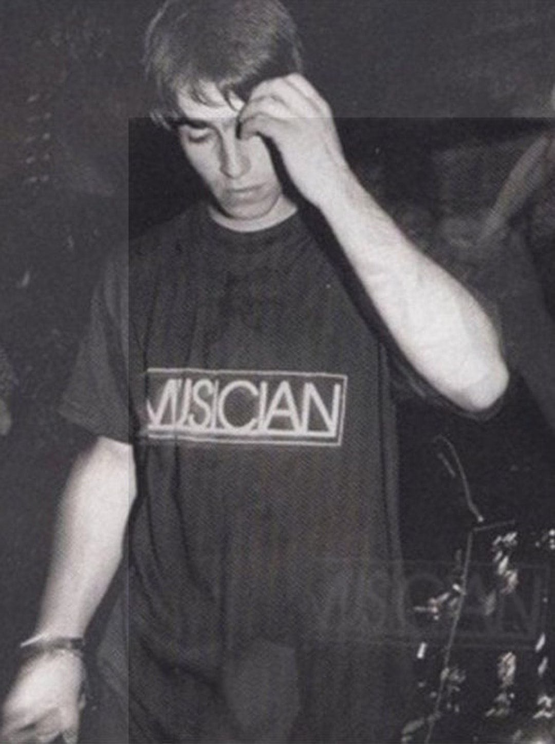 Musician Worn By Liam Gallagher T Shirt Rock And Roll 90s Rock