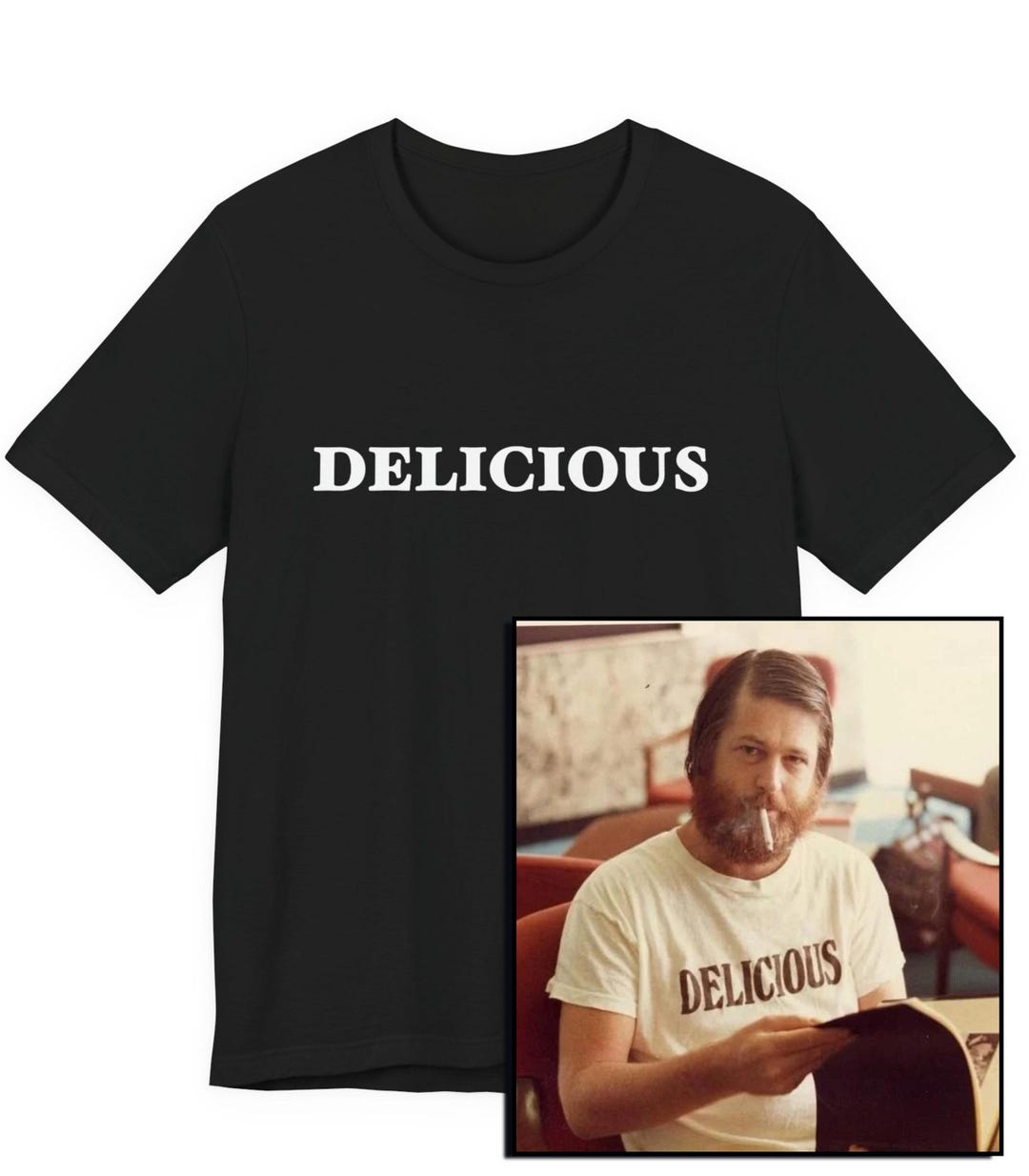 Delicious T-shirt, Classic Rock, Oldies T-shirt, Surf Music, Surf