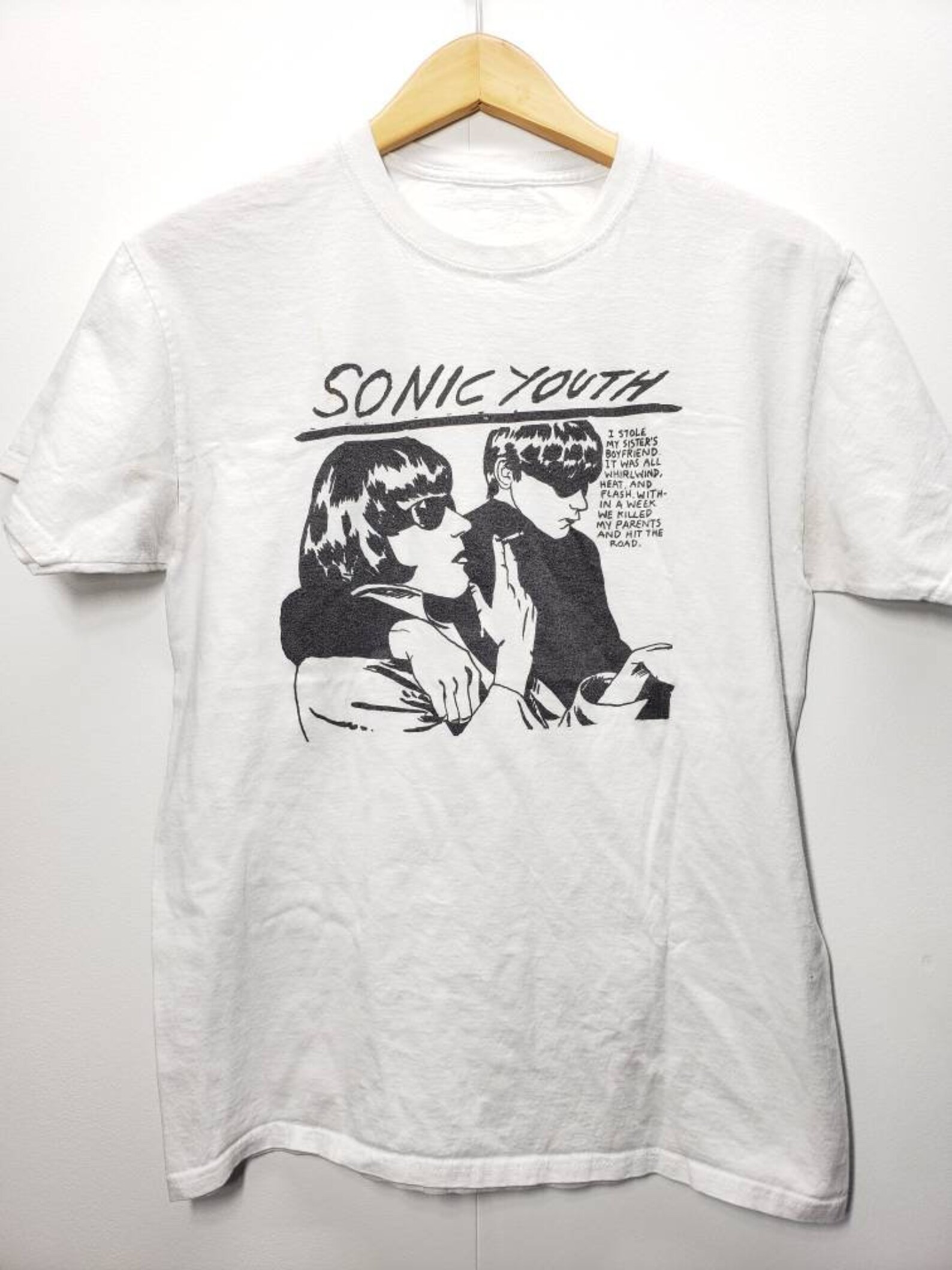 Sonic Youth True Vintage T-Shirt from the 1990s White | Etsy