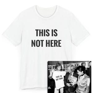 This is not here classic rock inspired T-Shirt, John, Harrison, McCartney, 70s, Ringo, NYC, Classic Rock Tee, Music Tee, Songwriter