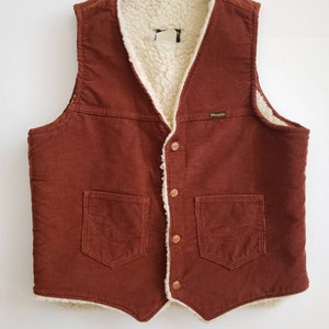 Vintage Sherpa Vest - Etsy