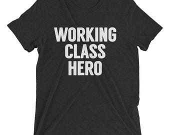 カットソー WORN FREE: WORKING CLASS HERO John Lennon T-Shirt Working Class Hero Tee worn by John