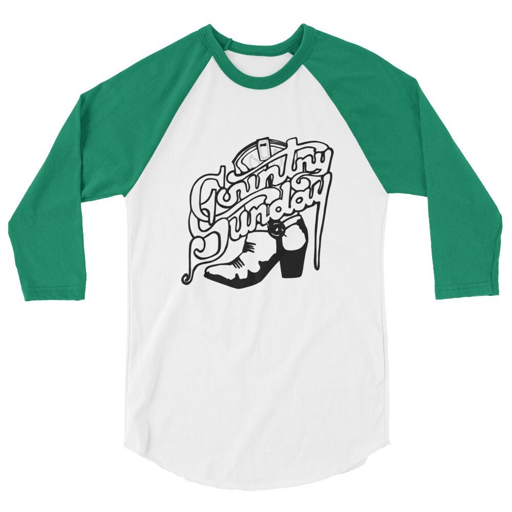 Country Sunday T-shirt, Country Music, Outlaw Country, Retro, Hand