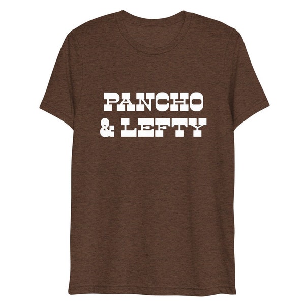 Pancho and Lefty T-Shirt, Outlaw Country, Townes Van Zandt, Willie Nelson, Waylon Jennings, Classic Country, Mexico, Pancho Villa Americana