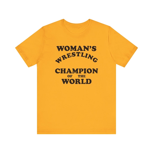 Woman's Wrestling Champion Of The World T-Shirt, Funny, Novelty, Andy Kaufman, Comedian, Comedy, Saturday Night Live, SNL, 70s, 80s Culture