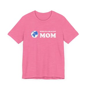 World&#39;s Okayest Mom T-Shirt, World&#39;s Best Mother Funny Tee, Gift For Mom, Unisex Jersey Short Sleeve, Mother&#39;s Day Shirt, Birthday Gift