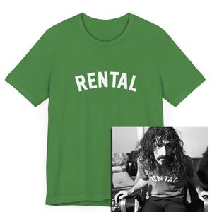 Rental Made To Order T-Shirt, classic rock, frank zappa, guitar, rock and roll, valley girl, dancin&#39; fool, 70&#39;s rock, 60&#39;s rock, moon