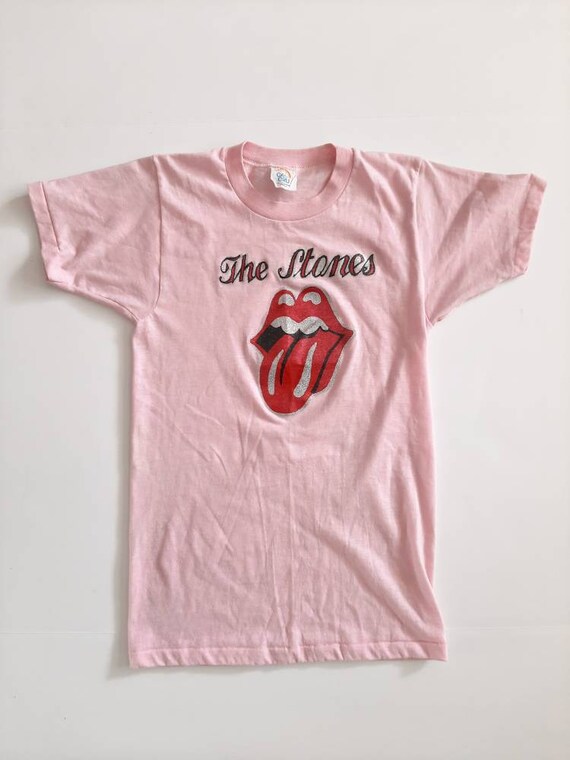 The Rolling Stones True Vintage Iron on Decal T-shirt From the