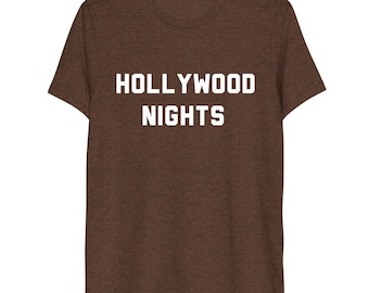 Hollywood Nights T-Shirt, Classic Rock, Detroit Gift, California Music, 70s Vibes, Laurel Canyon, 70s Los Angeles, Music For Dad, 70s Radio