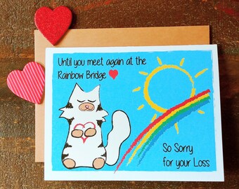 Rainbow bridge card | Etsy
