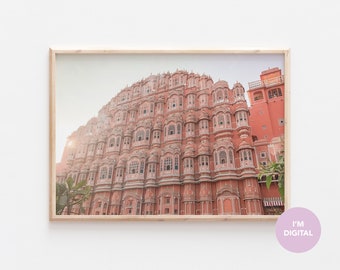 Pink City Print | India Print | Jaipur Print | Rajasthan Print | Wall Decor | Home Decor | Printable Art | Digital Art