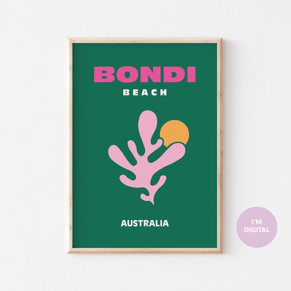 Amalfi Coast Bondi Beach Poster Etsy UK