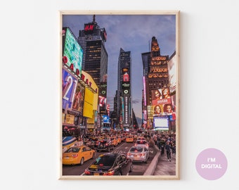 Times Square Wall Art home decor | New York Print Wall art set | Printable Wall Art | travel wall print | Instant download