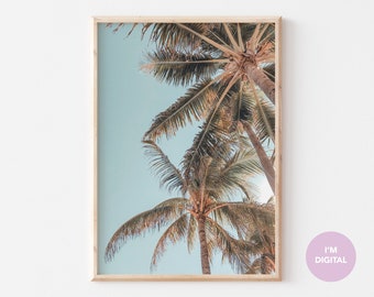 Miami Beach Print | Miami Print | Palm Tree Print | Wall Decor | Home Decor | College decor | Printable Art | Digital Art | Instant download