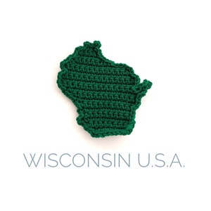 patriotic crochet pride crochet usa states Michigan home state shape crochet pattern travel map applique crochet mitten