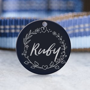 Dog Tag - Personalized Steel ID Tag - Custom Metal Pet Tag - Microchipped Tag - Cat Tag - SDT15