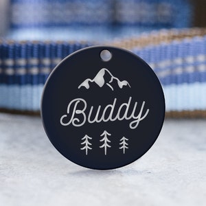 Dog Tag - Personalized Steel ID Tag - Custom Metal Pet Tag - Microchipped Tag - Cat Tag - SDT03
