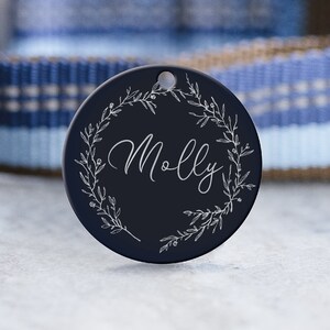 Dog Tag - Personalized Steel ID Tag - Custom Metal Pet Tag - Microchipped Tag - Cat Tag - SDT16