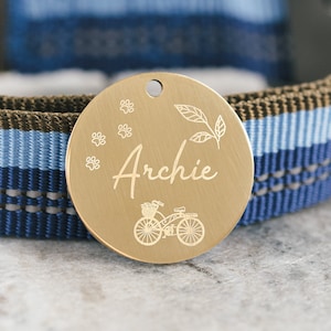 Dog Tag - Personalized Steel ID Tag - Custom Metal Pet Tag - Microchipped Tag - Cat Tag - SDT10