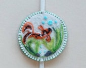 Needle felted Japanese Koi pond bookmark, Fish, Needle felted bookmark, Hand made, Bookmark, Gift, Ready to Ship