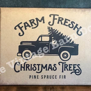 Granja Fresh Black Truck 8x10 Lienzo