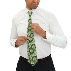 Cool as a Cucumber Necktie, perfect Gift for Cook or healthy friend or relative