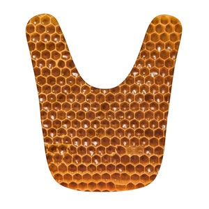 Honey Bee Hive Fleece Baby Bib