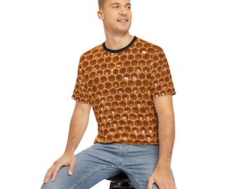 Honey Bee Hive herrtröja i polyester