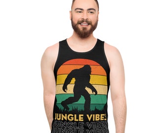 Jungle Vibes Unisex Linne Eco Återvunnen Polyester Mjuk Bomullskänsla