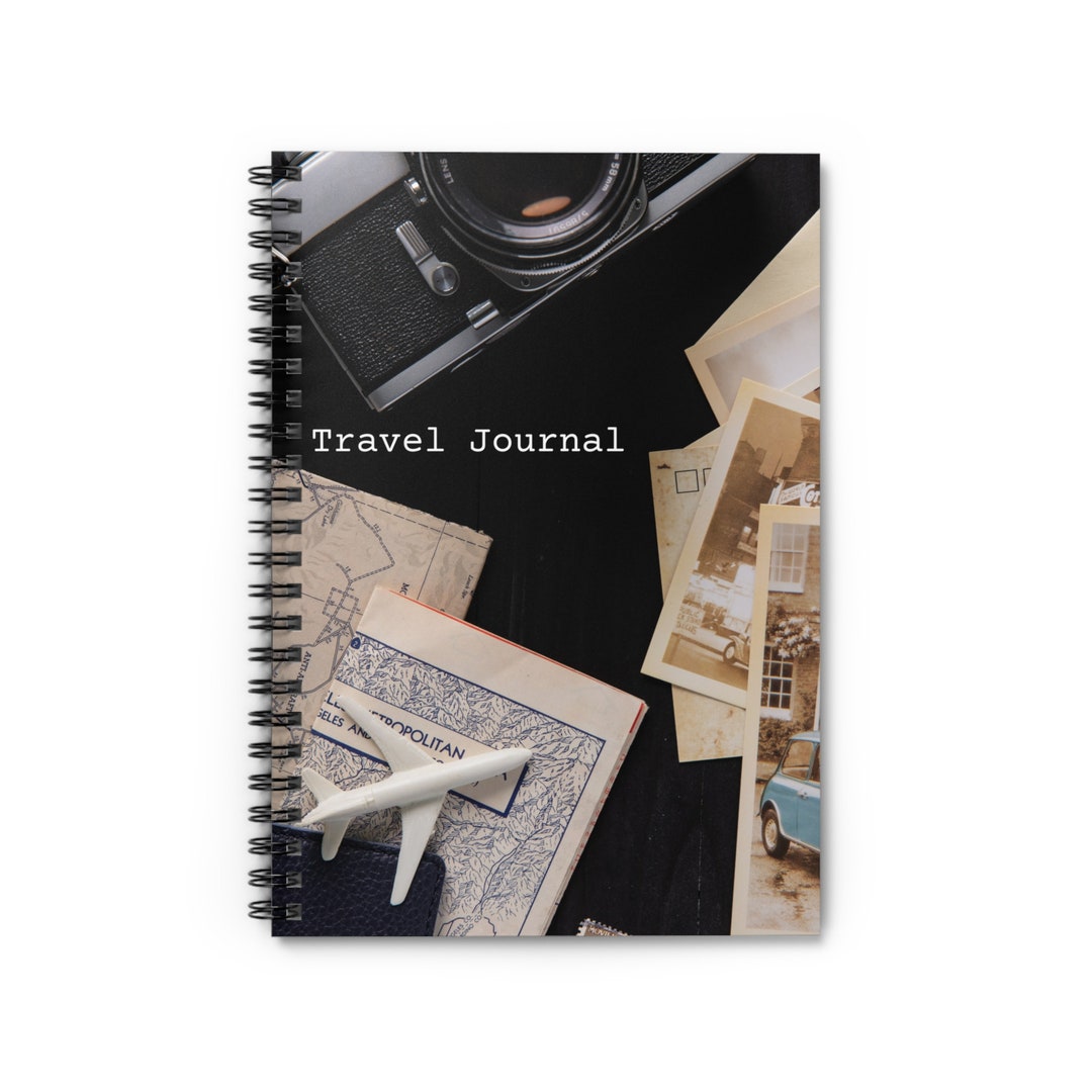Retro Travel Spiral Journal - Ruled Line - Etsy