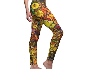 Legging Groovy Flower Power pour femme