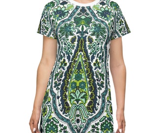 T-Shirt Dress Paisley Casual and Cute