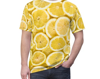När livet ger dig citroner - Tropisk ljus unisex-tröja med klipp och symönster