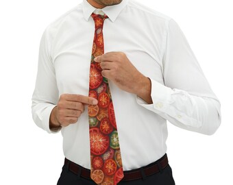 Sliced Tomato Necktie Perfect Gift