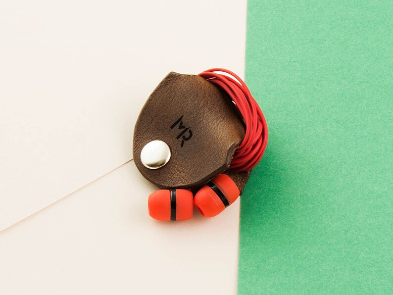 Pattern Leather Earphone/cable Holders, Leather Earphone Holder Pattern, Leather Earphone