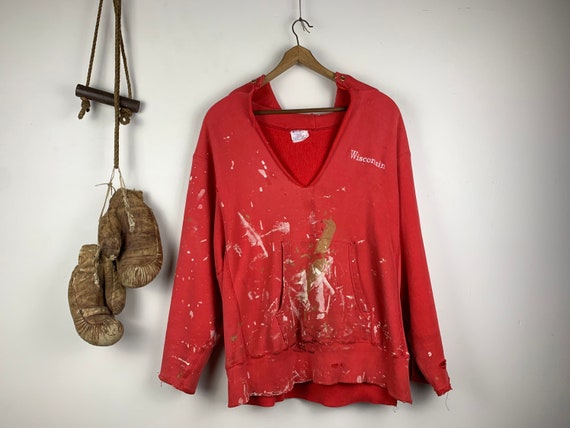 Thrashed Champion Sweatshirt | Vintage | Reverse W