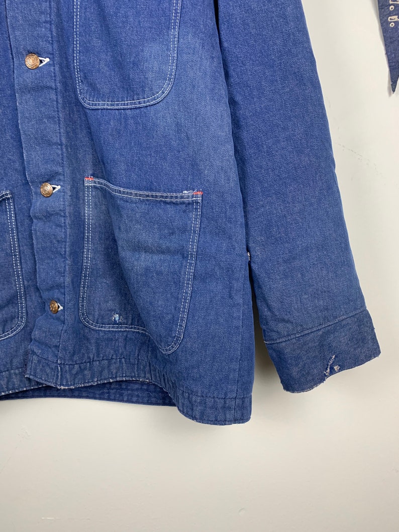 Vintage Wrangler Blanket Lined Denim Chore Jacket
