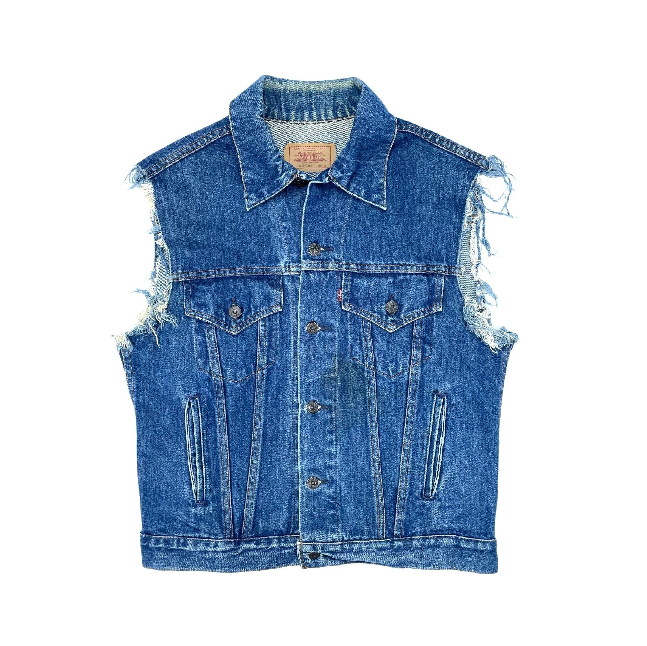 Denim Cut off Jacket - Etsy