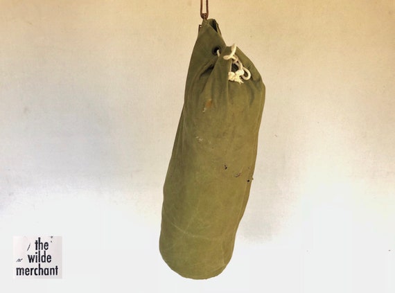 vintage military duffle bag
