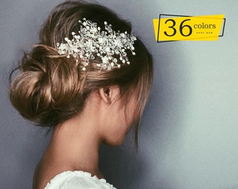 Rhinestone Bridal hair piece Crystal Wedding Hair Vine Clear tiara Bridal headband Wedding hairpiece Boho headpiece Bridal hair accessories