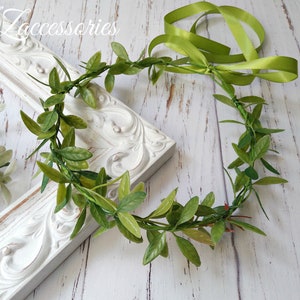 Corona de laurel Corona griega Corona de hojas verdes Postizo de novia Corona de boda estilo bosque Tocado boho Diadema de maternidad Dama de honor Niña de las flores