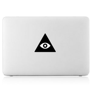 Eye of Providence God&#39;s Eye Triangle Pyramid Shape Apple Macbook Laptop Air Pro Vinyl Decal Sticker