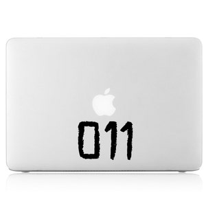 Eleven&#39;s Tattoo 011 Apple Macbook Laptop Air Pro Vinyl Decal Sticker